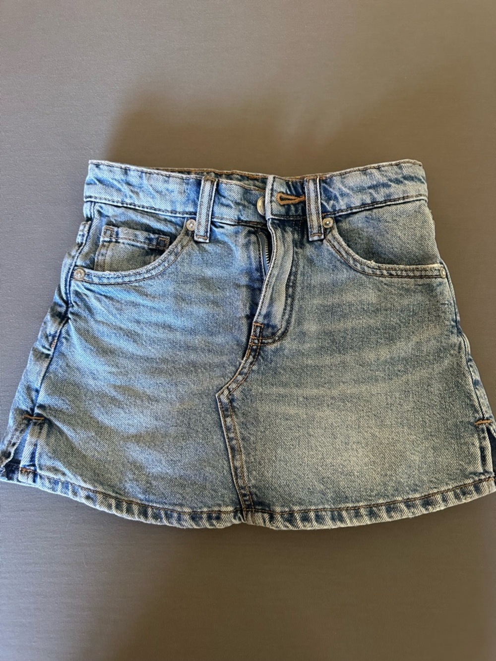 Zara Light Blue Denim Skort